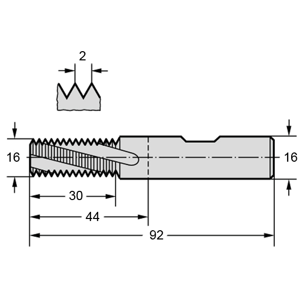 Фото 2: H5150106-M16x2 резьбофреза