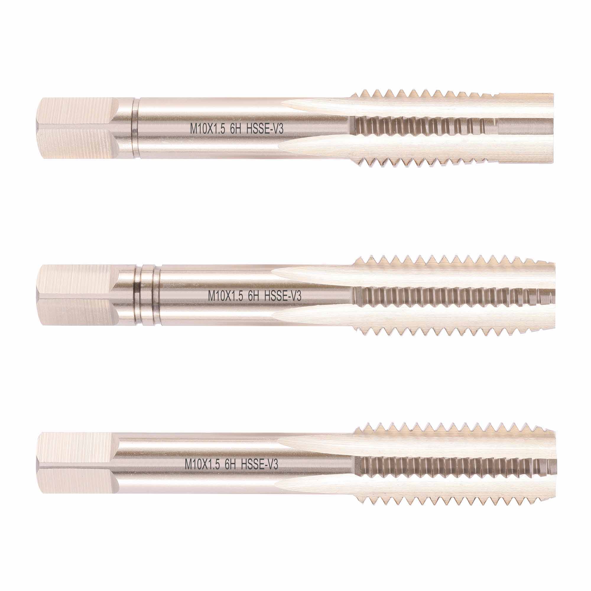 М10х1.5 с цапфой DIN352 HSS-EV3 6h 70мм набор метчиков 3 шт Qtool - фотография 1 Фото 1: М10х1.5 с цапфой DIN352 HSS-EV3 6h 70мм набор метчиков 3 шт Qtool