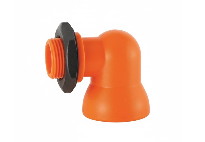 Фото 2: Сегмент угловой трубки NPT с внешней резьбой СОЖ 3/4" - 3/4 Qtool, арт: 68013