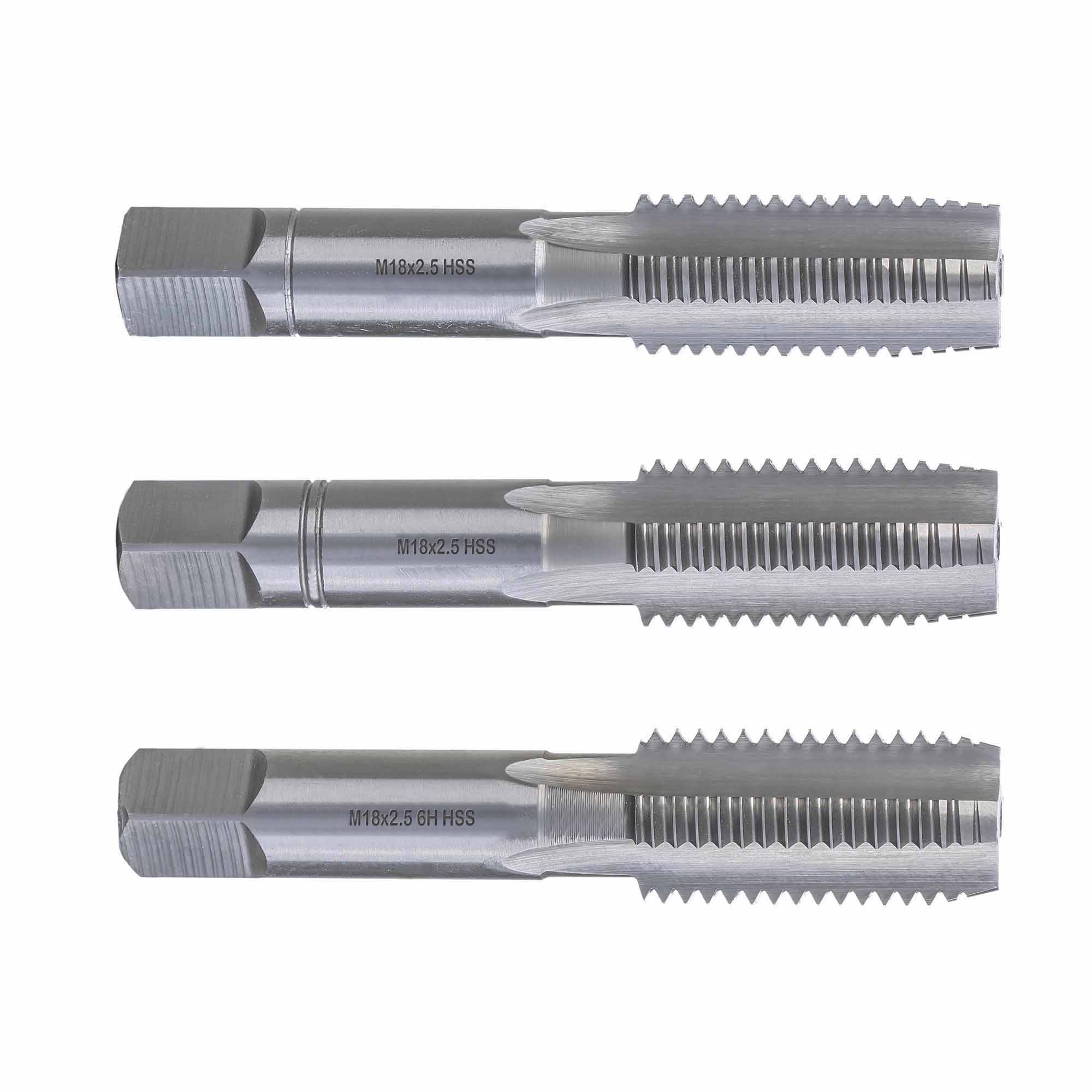 М18х2.5 DIN352 6h 95мм a=11 набор метчиков 3 шт Qtool - фотография 1 Фото 1: М18х2.5 DIN352 6h 95мм a=11 набор метчиков 3 шт Qtool