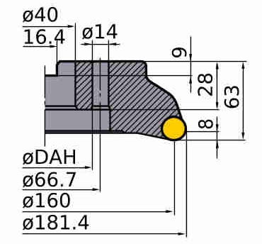 Фото 2: SG20-160C08R фреза торцевая насадная