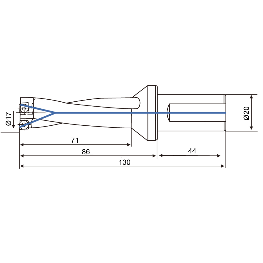 Фото 2: 17.0мм C20-4D17-71SP06 cверло корпусное (z)