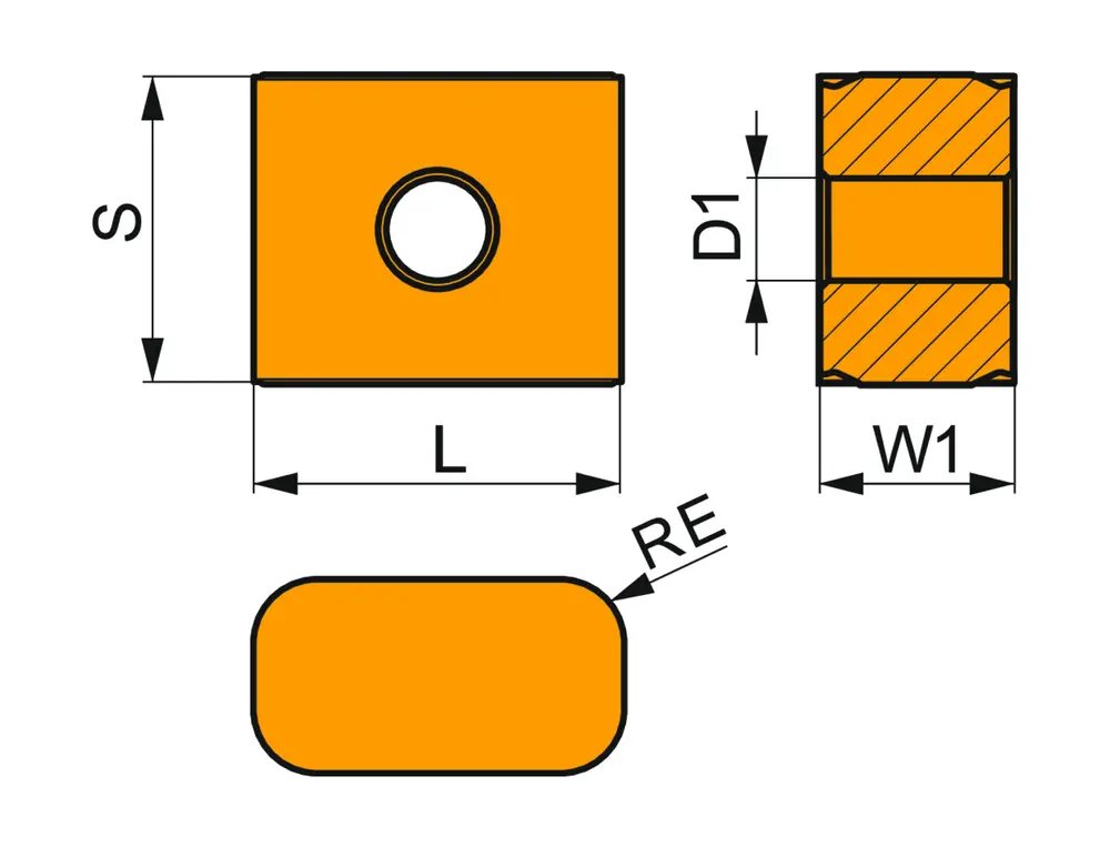 Фото 2: LNMX 301940SN TF T9315 пластина для обработки железнодорожных колес
