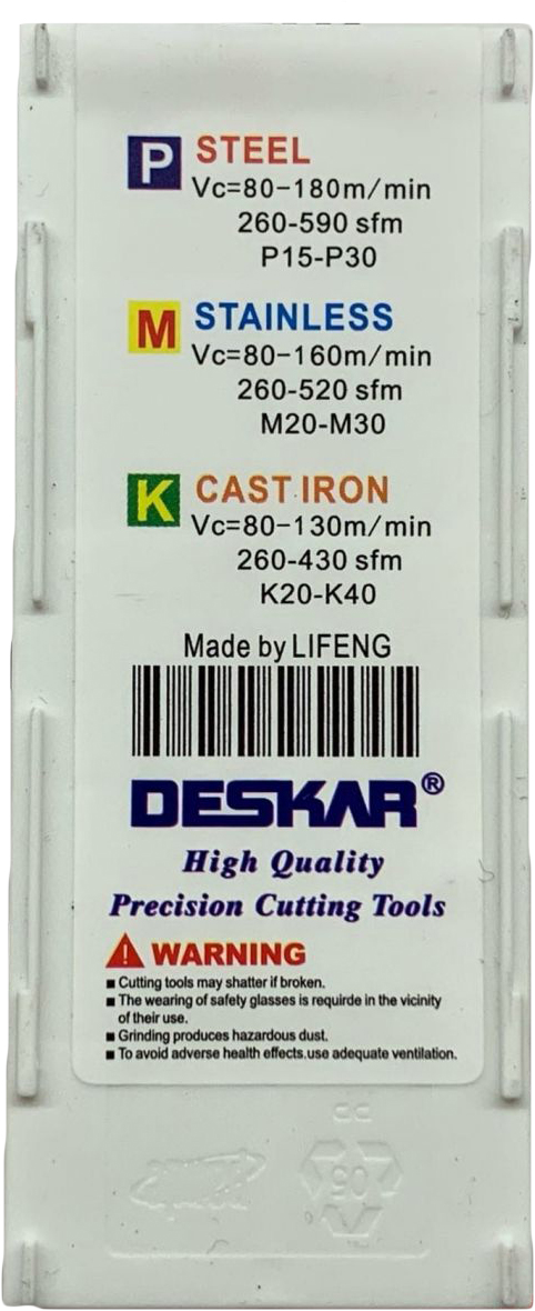 Фото 7: 16IR 2.5 ISO LDA пластина резьбовая DESKAR