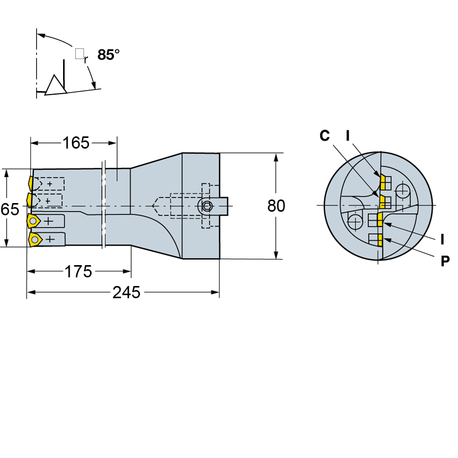 Фото 2: R416.9-0650-25-01 корпусное сверло под пластину