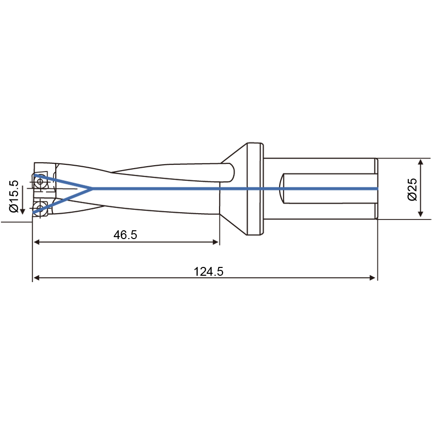 Фото 2: 15.5мм MSD3155-S25-SP05(SKD61) cверло корпусное (z)