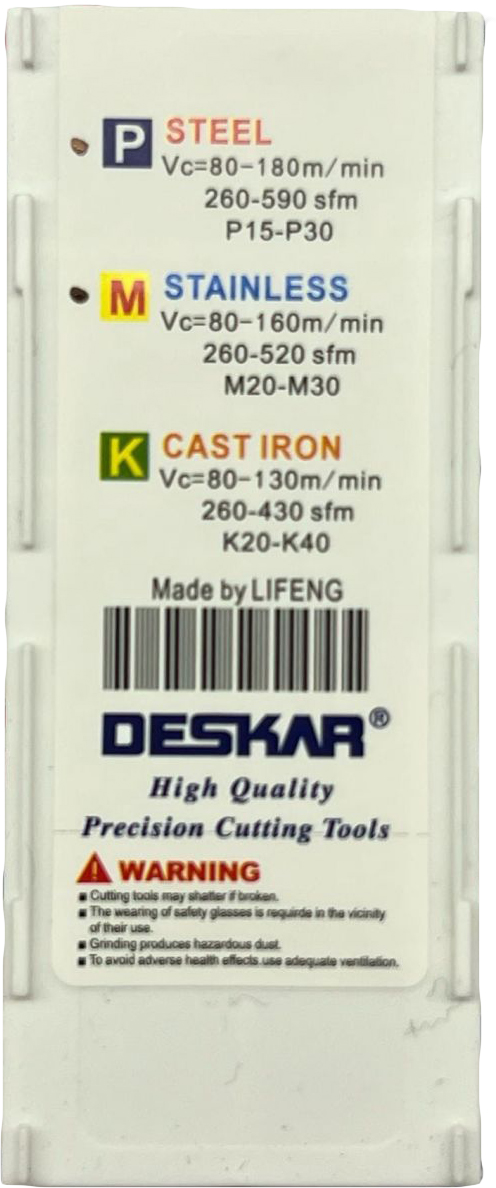 Фото 6: 16ER 18UN LDA пластина резьбовая DESKAR