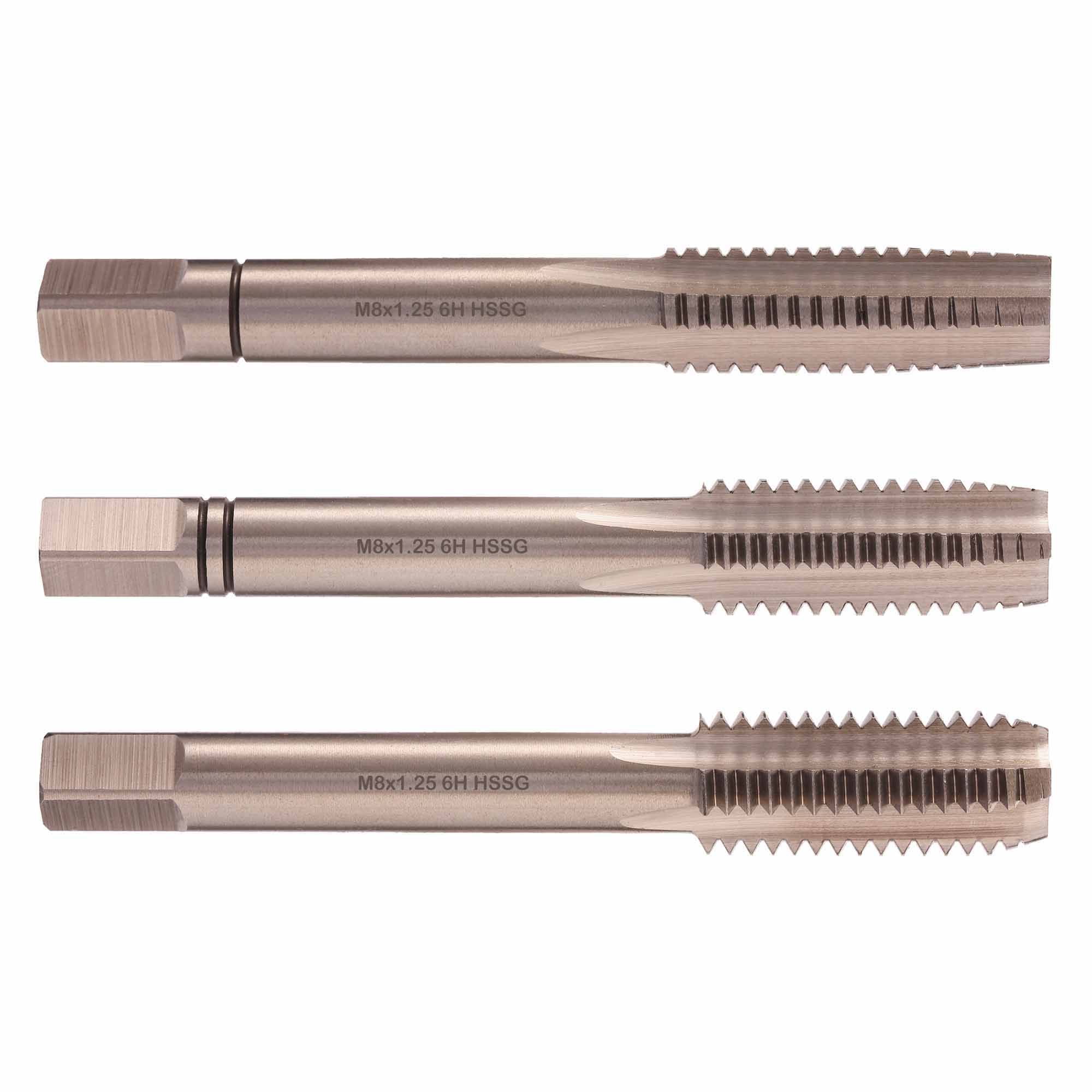 М 8.0х1.25 DIN352 6h 56мм a=4.9 набор метчиков 3 шт Qtool - фотография 1 Фото 1: М 8.0х1.25 DIN352 6h 56мм a=4.9 набор метчиков 3 шт Qtool