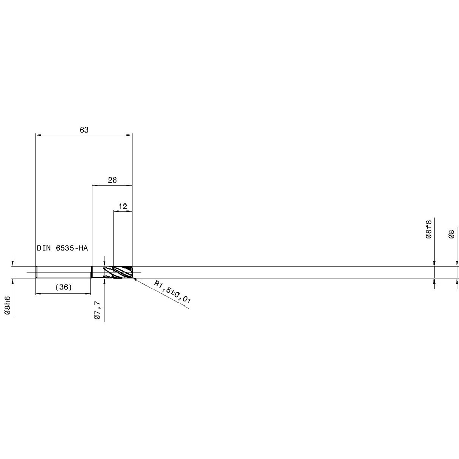 Фото 2: 3361 8.015 фреза
