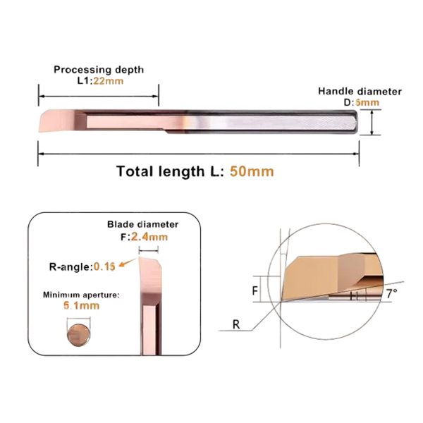 Фото 2: MNR 5 R0.15 L22 минирезец Deskar