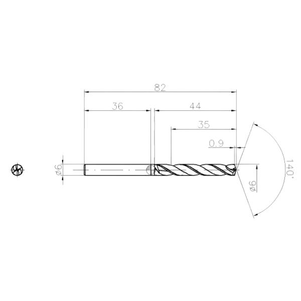 Фото 2: SCD 060-035-060 AP5 cверло твердосплавное