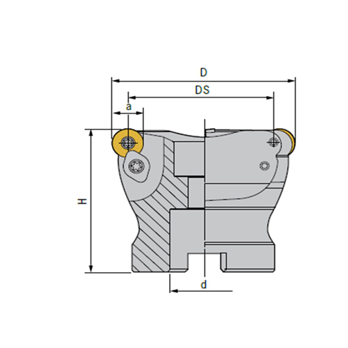 Фото 2: TRS 5R63-22-4T корпусная фреза QTOOL под RDMW10T3MO