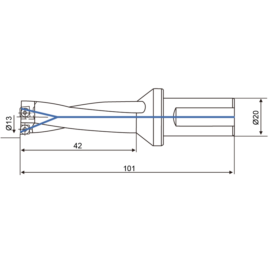 Фото 2: 13.0мм C20-3D13-42SP05 cверло корпусное (z)