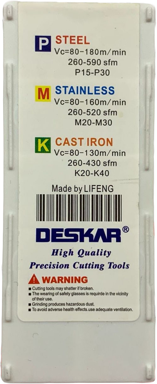 Фото 8: 16ER 0.75 ISO LDA пластина резьбовая DESKAR