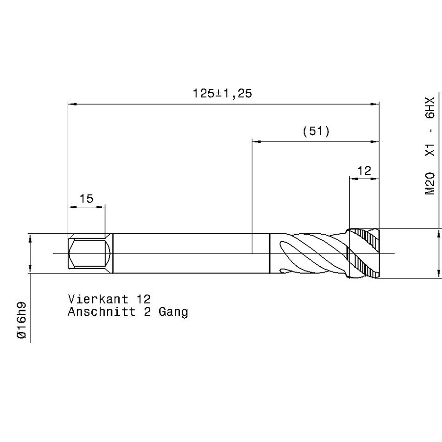 394 20.005 m20х1 схема с размерами метчик машинный m