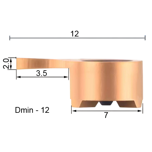 Фото 2: MB07 200 3.5 D12 LF6018 пластина для внутренней канавки DESKAR
