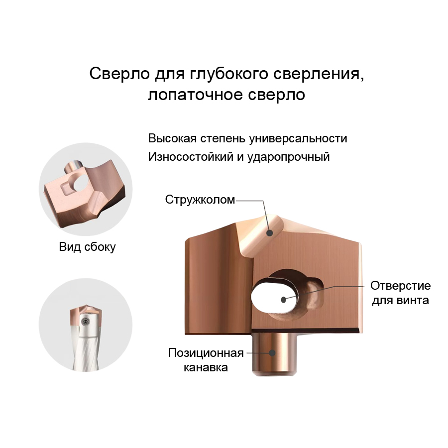Фото 4: HCD 13.3 головка сменная  для корпусного сверла Weila (DESKAR)