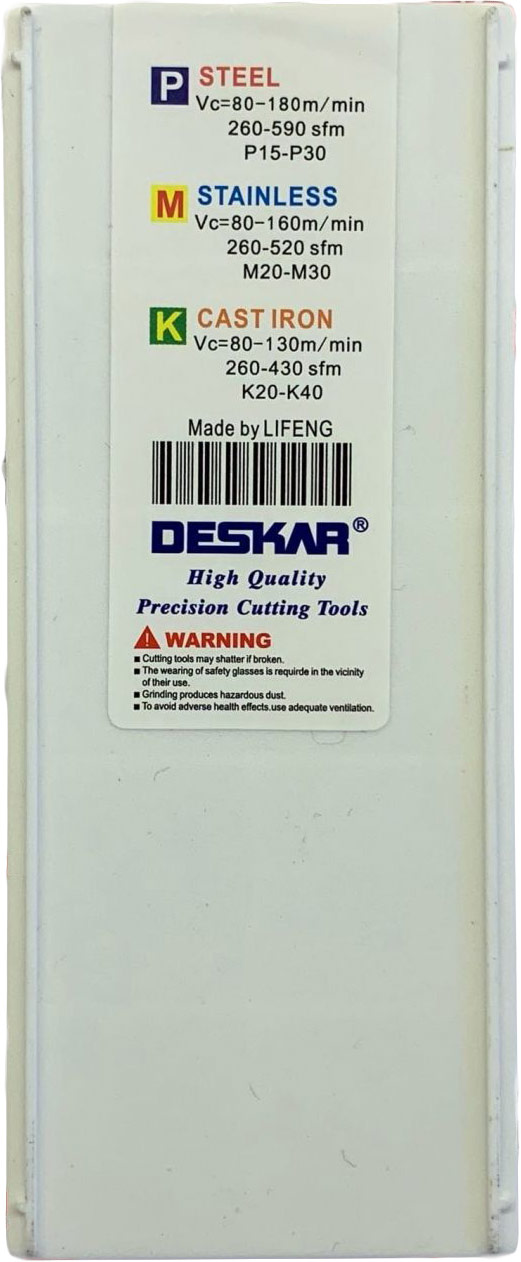 Фото 7: 22IR 4.5 ISO LDA пластина резьбовая DESKAR