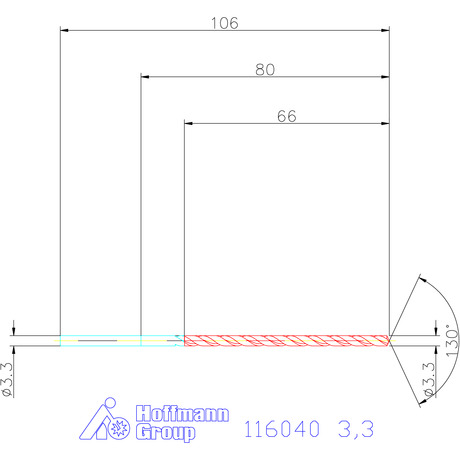 Фото 3: 116040 3.3 сверло ц/х