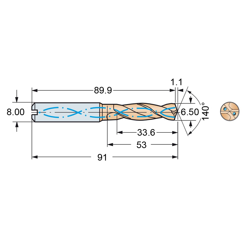 r846-0650-50-a1a 1220 схема твердосплавного сверла с размерами