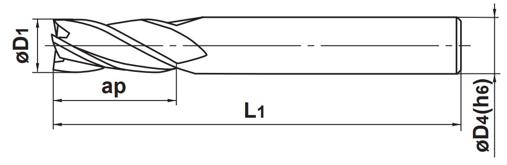 Фото 2: MS4MCD1200E фреза шпоночная