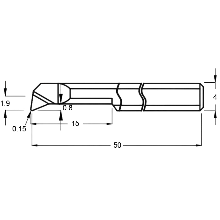 Фото 2: MPR 4 R0.15 L15 минирезец Deskar