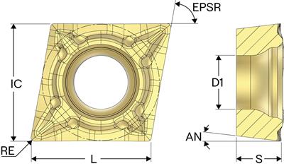 Фото 2: CCMT 09T308 M5 TP2501 пластина для точения