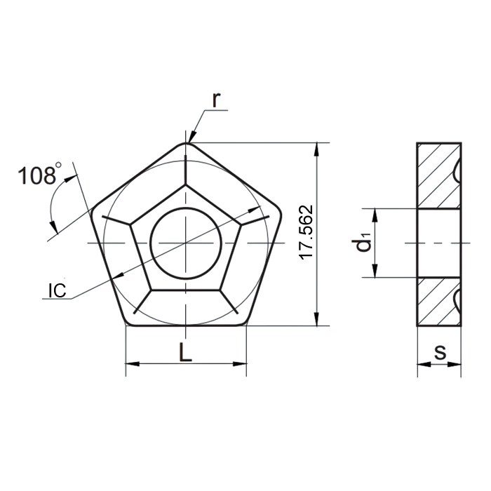 Фото 5: PNUM 110408 ВК8 (В35) (10114-110408)  Sekira пластина для фрез
