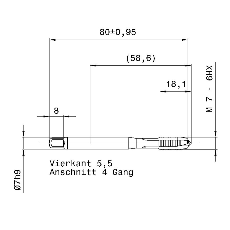 4218 7.000 m7 схема с размерами метчик машинный m