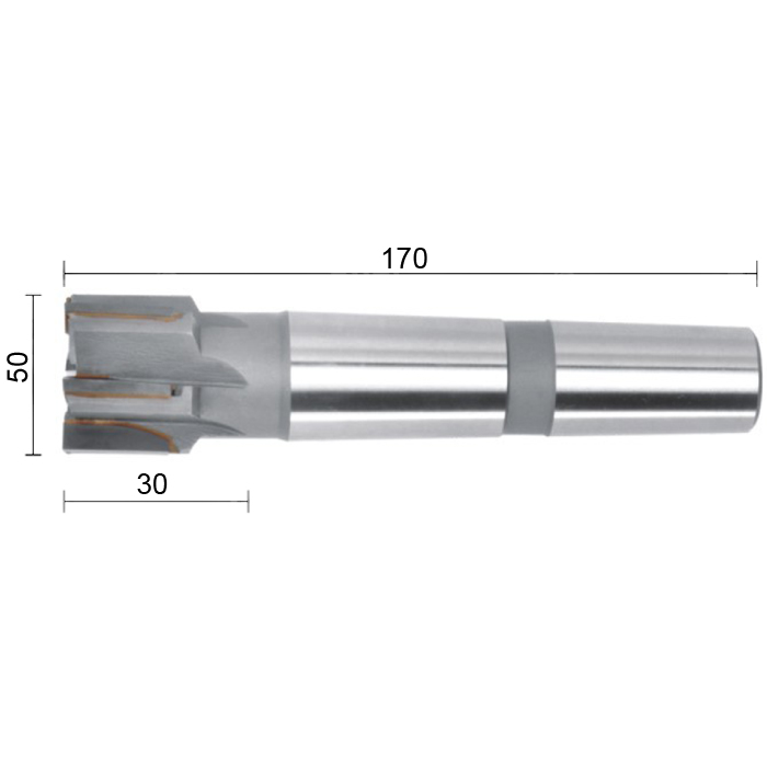 Фото 2: 50х30х170 6F к/х КМ4 ВК10 (W2) фреза прямая Deskar