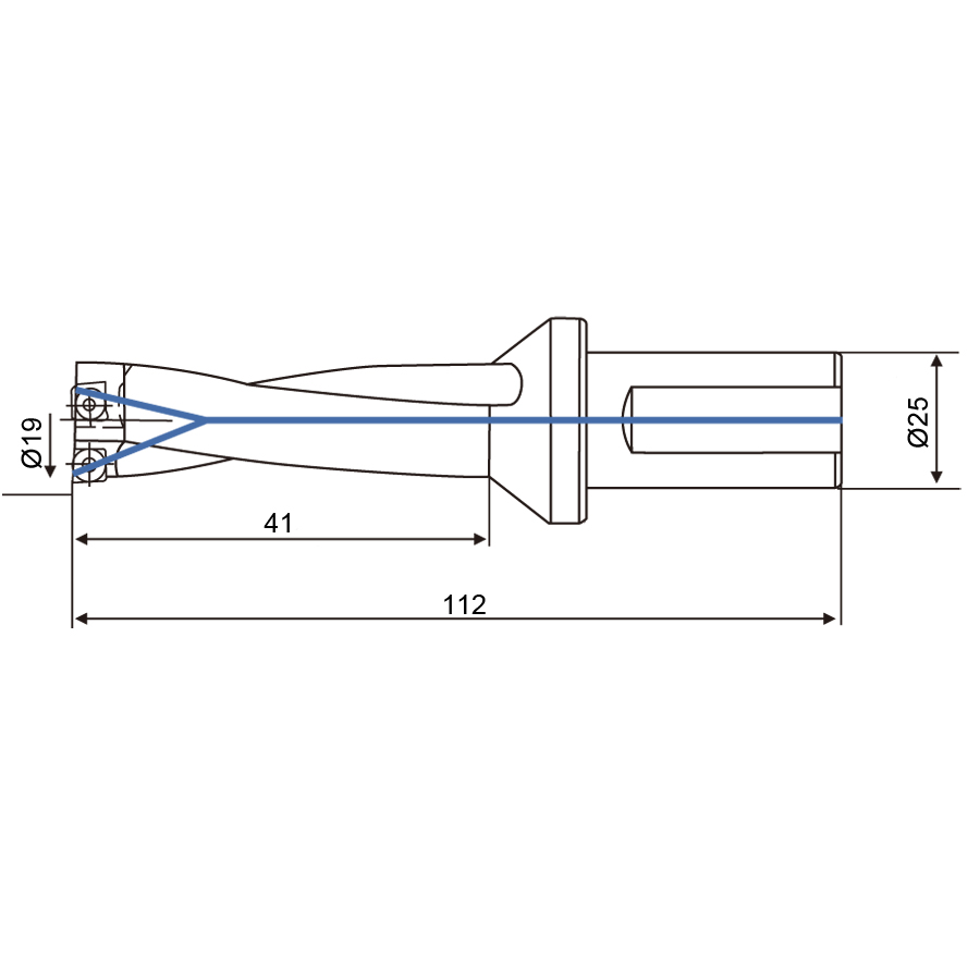 Фото 2: 19.0мм C25-2D19-41SP06 cверло корпусное (z)