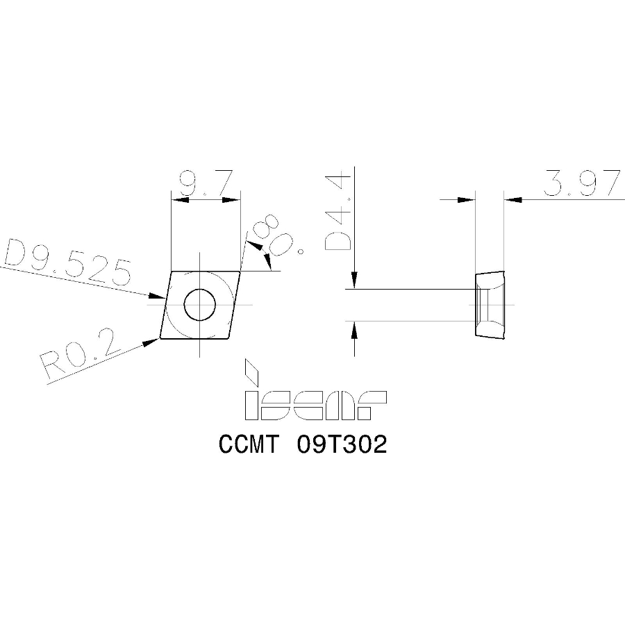 Фото 2: CCMT 09T302 IC520N пластина для точения