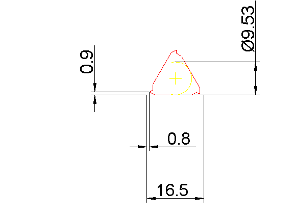 Фото 2: 16ER 1.25ISO HB7125 пластина резьбовая