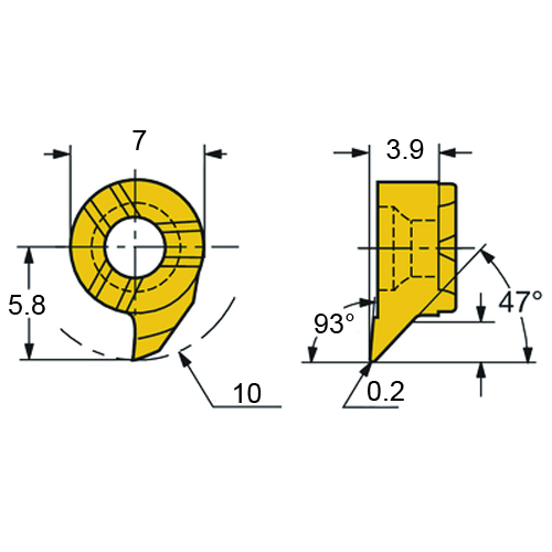 Фото 2: MB-07TE93-02-10L 1025 головка сменная для корпусного сверла