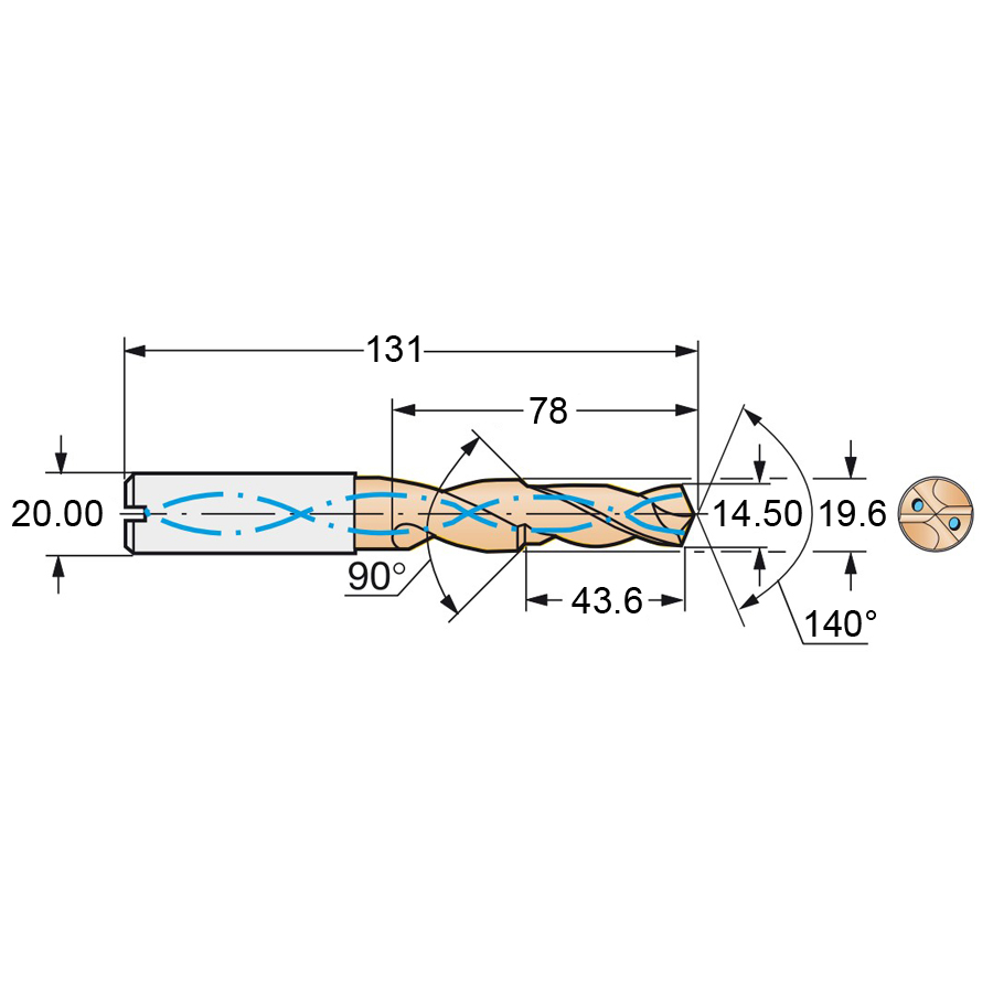 r841-1450-30-a1a 1220 схема твердосплавного сверла с размерами