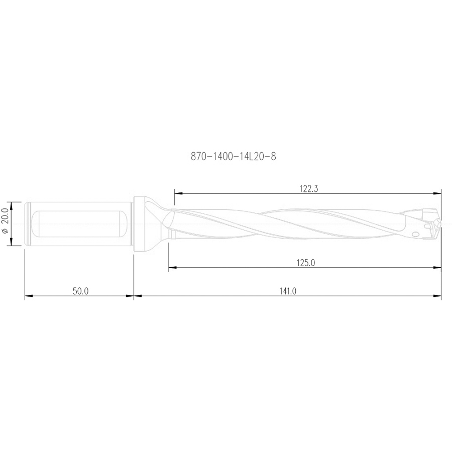 870-1400-14l20-8 схема корпуса сверла для пластин с размерами