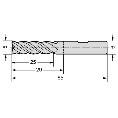 Фото 2: H3123518-5X25 фреза