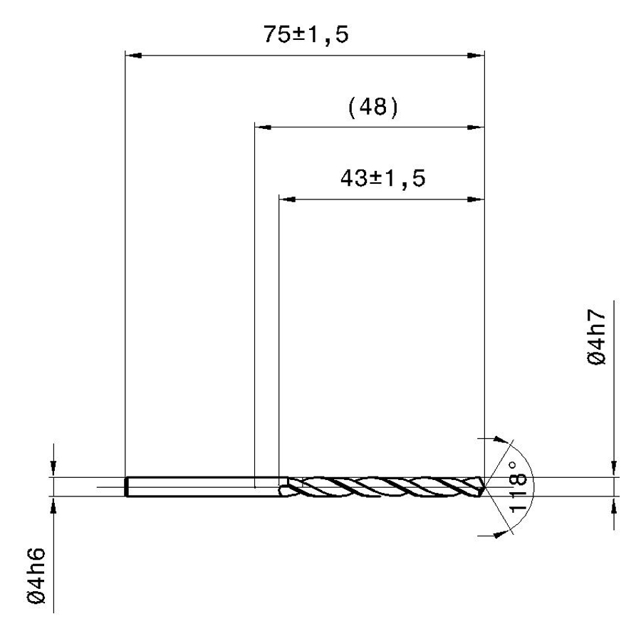 5517 4.000 схема твердосплавного сверла с размерами