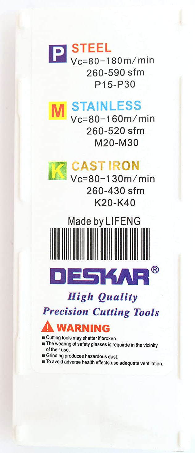 Фото 6: 16ER 16W LDA пластина резьбовая DESKAR