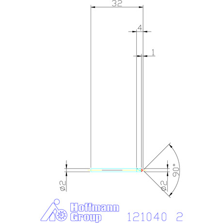 Фото 2: 121040 2 сверло центровочное