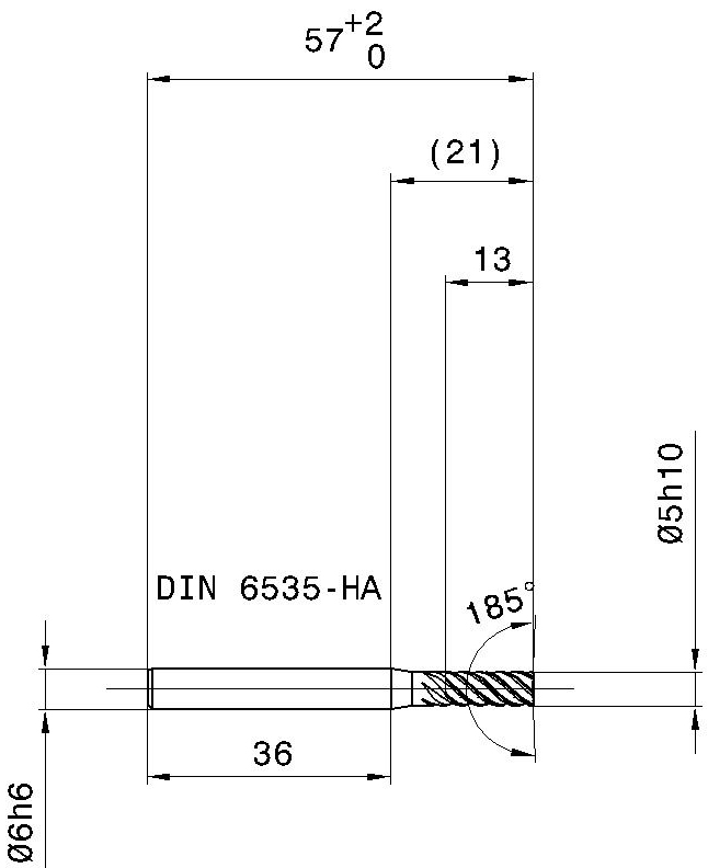 Фото 2: 5745 5.000 фреза концевая