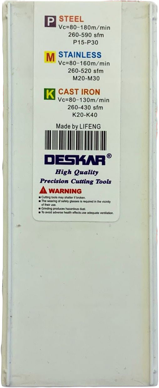 Фото 6: 22ER 5.5 ISO LDA пластина резьбовая DESKAR