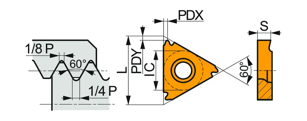 Фото 2: TN 22ER500M T8030 пластина резьбовая