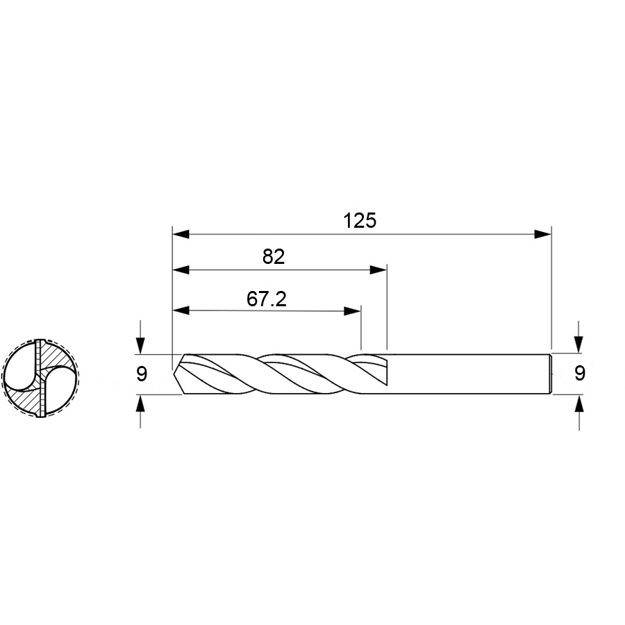 Фото 2: 122301 9 cверло твердосплавное 