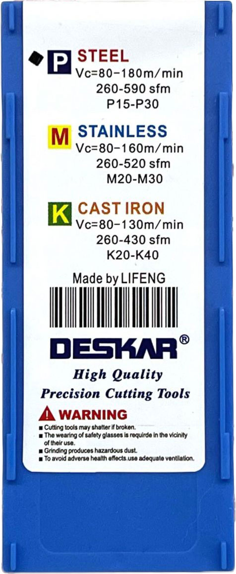 Фото 6: TNMG 160412 CQ LF9018 пластина для точения DESKAR