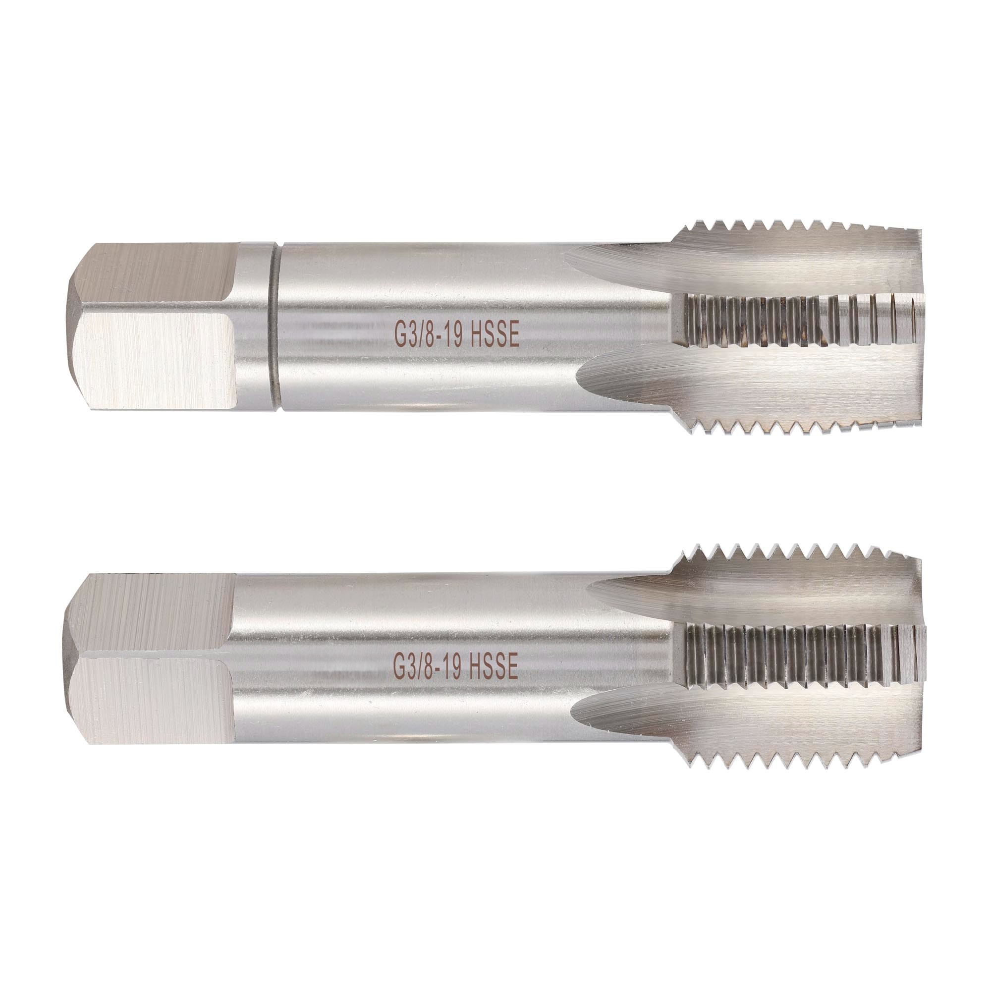 3/8 -19-GBSP DIN5157 HSS-E 55° 70мм a=9 набор метчиков 2 шт. Qtool - фотография 1 Фото 1: 3/8 -19-GBSP DIN5157 HSS-E 55° 70мм a=9 набор метчиков 2 шт. Qtool