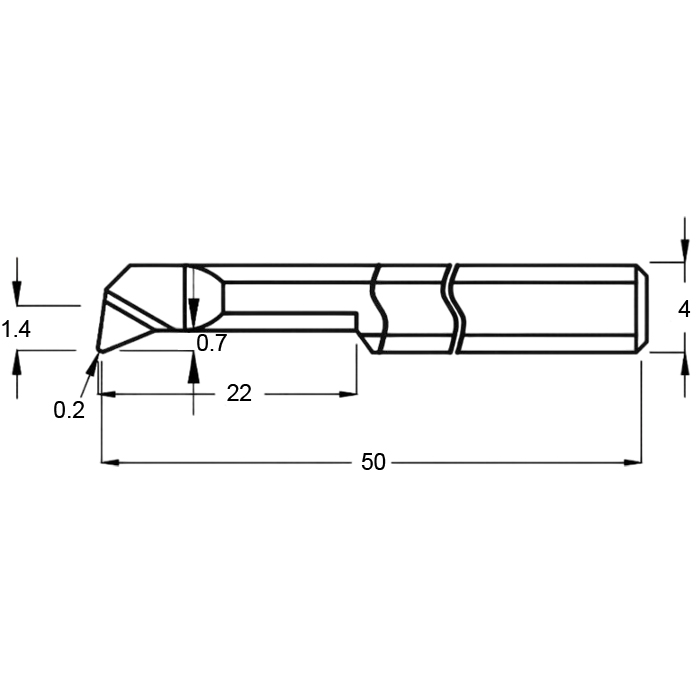 Фото 2: MPR 3 R0.2 L22 минирезец Deskar