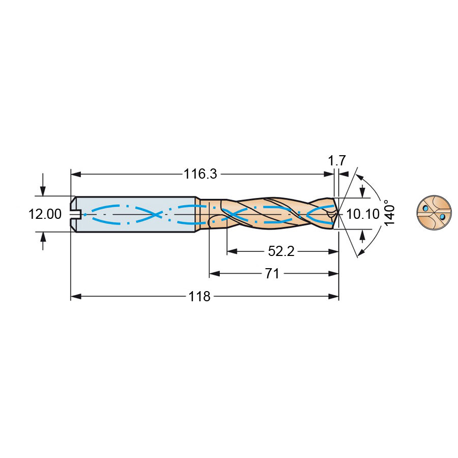 r840-1010-50-a1a 1220 схема твердосплавного сверла с размерами