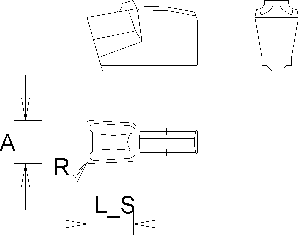 Фото 1: A3G 0400M04P04DF KC5025 отрезная, канавочная пластина
