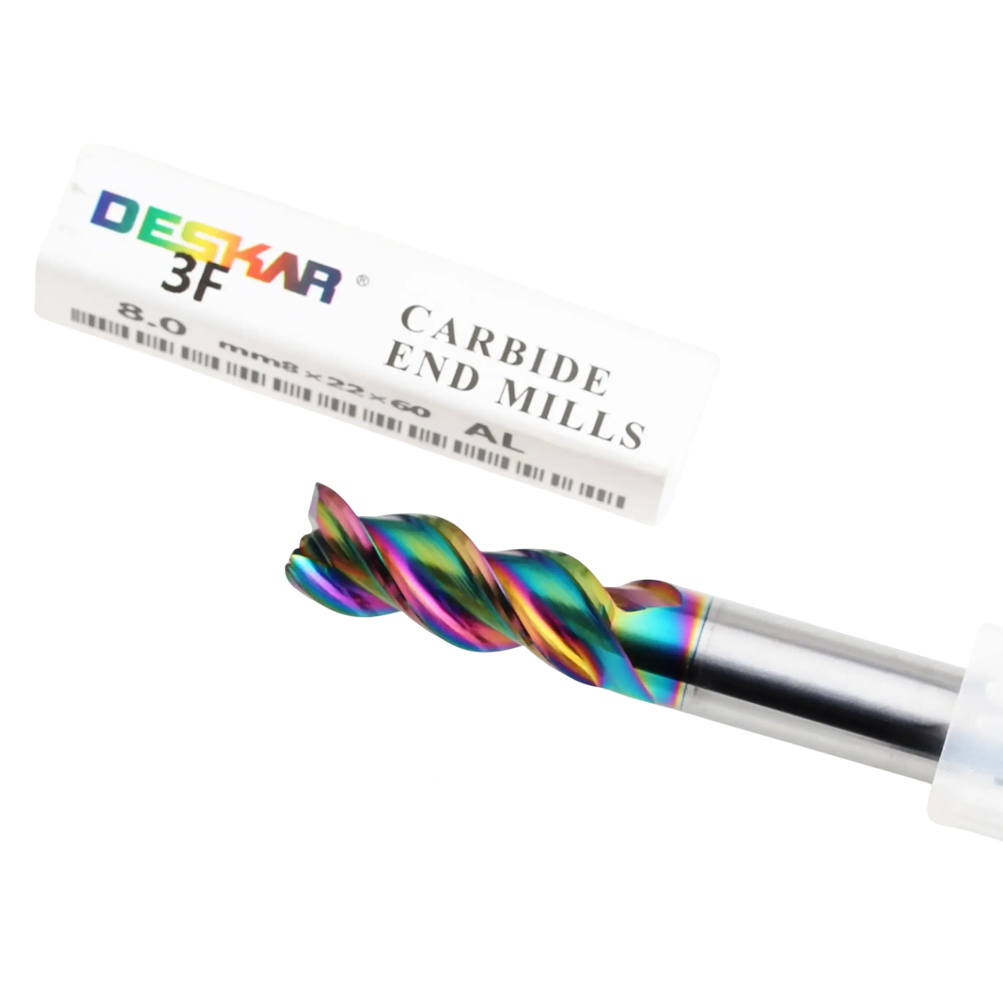 Фото 3: 8х8х22х60 ц/х 3F Ta-C  фреза концевая DESKAR